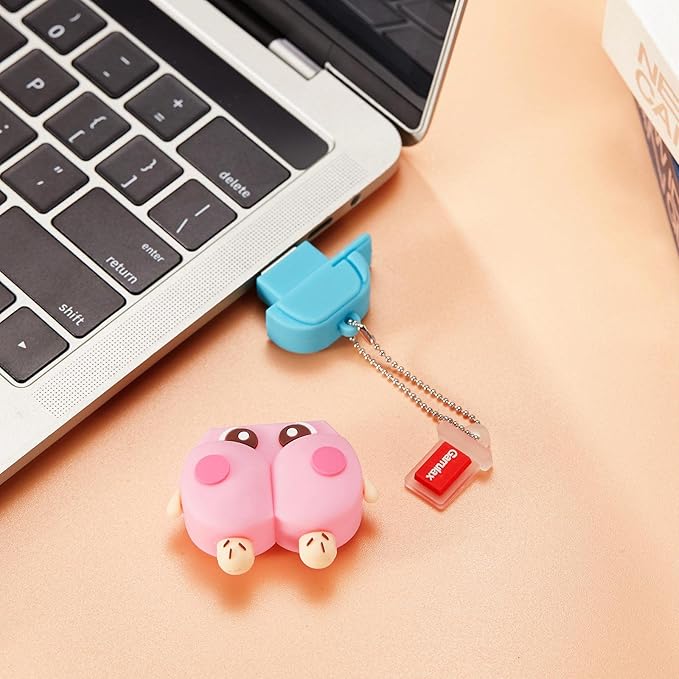 USB Flash Drives,Waterproof Silicone USB2.0 High Speed Thumb Memory Stick Pen Date Storage Pendrive U Disk (16GB,Cute Butt)