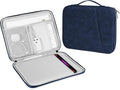DTTO Tablet Sleeve Bag for New 13 Inch iPad Pro M4/iPad Air M2 2024, 12.9 Inch iPad Pro 6/5/4/3, 12.4 Inch Galaxy Tab S8+/S9+/S9 FE+, Surface Pro 9/8, Waterproof Travel for iPad Case Bag, Navy Blue