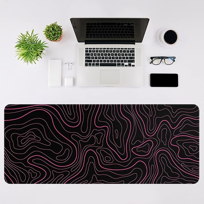 Large Mouse Pad for Desk - Gaming Mouse Pad with Non-Slip Base Stitched Edges, Mousepad for Keyboard and Mouse