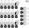 USB Flash Drive 4GB 100 Pack, Bulk USB 2.0 Flash Drives Thumb Drive Swivel Memory Stick Jump Drive Pen Drive,4 gig 100 Pieces