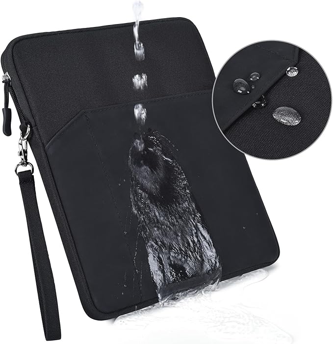 CAAORDKSO 7-8 Inch Tablet Sleeve, iPad mini Case Bag for iPad mini (A17 Pro) 8.3", iPad mini 6/5/4/3/2/1, Samsung Galaxy Tab S2 8.0, Tab A 8.0, ZenPad Z8s 7.9, Amazon Fire HD 8 Tablet Cover, Black