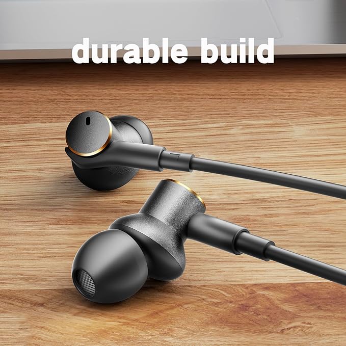 Wired Headphones Balance Powerful Bass & HD Audio Noise-cancelling Earbuds Wired Immersive Bass,(Four drive)Bass Boost In ear Earphones Universal 3.5mm & USB C Plug with Mic ENC Noise reduction calls