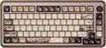 Akko MU02 Mechanical Keyboard with Walnut Wooden Case 75% RGB 2.4G Wireless/Bluetooth/Wired Hot-Swappable Gaming Keyboard with PBT Dye-Sub Keycaps for Mac & Win (Mountain Seclusion, Rosewood Switch)