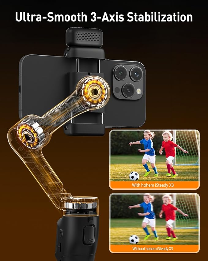 hohem iSteady X3 Gimbal Stabilizer for Smartphone & hohem iSteady X3SE Plus Gimbal Stabilizer for iPhone