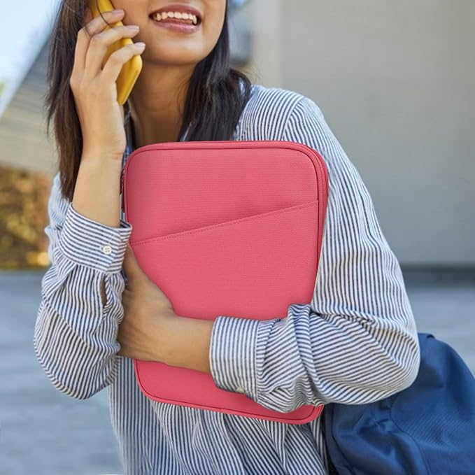 Dadanism 9-11 Inch Tablet Sleeve Bag Carrying Case for iPad (A16) 11th Gen 11", iPad 10th Gen 10.9" Air 5/4, iPad Air M4/Pro M5 11", iPad 9/8/7th Gen 10.2", Galaxy Tab A11+ Plus 11", Watermelon Pink