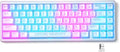 HITIME XVX M67 Wireless 60% Percent Keyboard, QMK/VIA Topographic Gaming Keyboard, Tri-Mode Thocky Creamy Mechanical Key Board, Hot Swappable Gasket Mount RGB IMD Tech for Win/Mac, Miami Theme, White