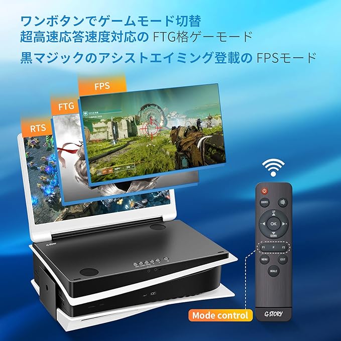 G-STORY 15.6" Inch IPS 4k 60Hz Portable Monitor Gaming Display Integrated with P5(not Included) 3840×2160 with 2 HDMI Ports,FreeSync,Built-in 2 of Multimedia Stereo Speaker,UL