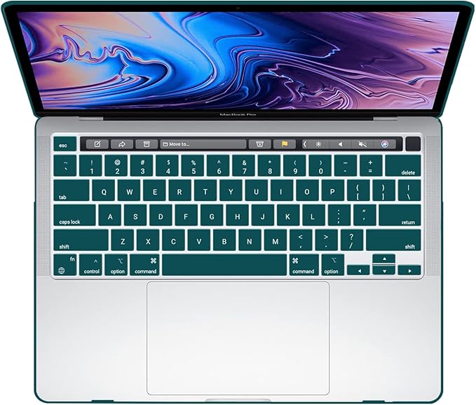 IBENZER Compatible with MacBook Pro 16 Inch Case A2141 Release 2020 2019, Hard Shell Case with Keyboard Cover & Type C Adapter for Old Version Mac Pro 16’’, Quetzal Green, T16QUGN+1TC