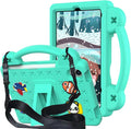 AKABEILA Compatible with Apple iPad mini 6 2021 8.3 inch Tablet Case, Lightweight Shockproof Protective Case with Shoulder Strap & Stand Handle & Pen Tray for Girl Kid Gift Mint Green