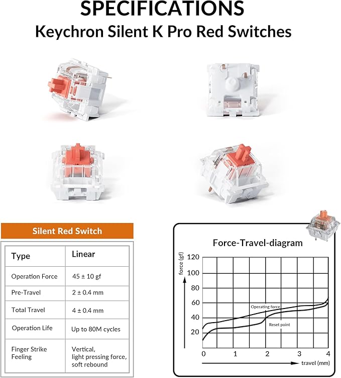 Keychron Q6 Pro Full Aluminum QMK/VIA Programmable Knob Bluetooth Custom Mechanical Keyboard, Full-Size KSA Double-Shot PBT Keycap Hot-Swappable K Pro Silent Red Switch for Mac Windows Linux - Black