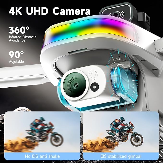 GPS Drone With 4k Camera For Adults, 5.5"Hd Touchscreen Remote,Brushless Motor,50 Mins Flight, Follow Me Drone,Auto Return,Long Range Transmission, Ai Track&Orbit Mode,Hobby Rc Quadcopters & Multirotors ,Under 260g