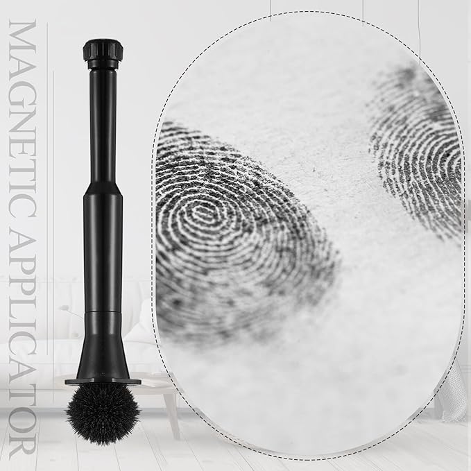 1 Pcs Professional Magnetic Fingerprint Brush Easily Apply Basic Latent Magnetic Fingerprint Featuring a Spring-Loaded Handle