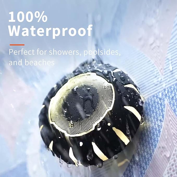 HEYSONG Bluetooth Shower Speaker + Waterproof Beach Bag – Rugged & Ready for Any Adventure