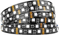 BTF-LIGHTING RGBW LED Strip Lights,UL Listed,5050 4 Colors in 1 RGB + 6000K-7000K Cool White,12V DC,16.4ft/5m 60LEDs/m 12mm Black PCB, IP30 for Home Decoration(No Adapter or Controller)