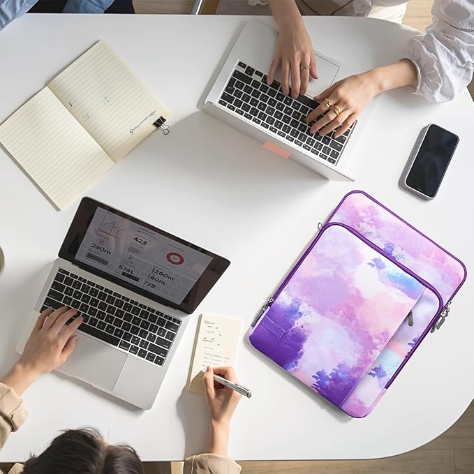 TiMOVO Laptop Sleeve Bag for MacBook Neo 13 inch 2026 Model A3404 with A18 Pro Chip, Carrying Case with Shoulder Strap, Purple