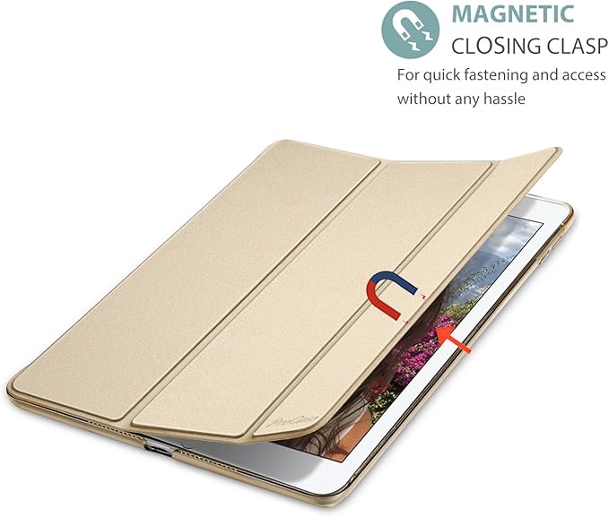 ProCase Smart Case for 10.5” iPad Air 3rd Generation 2019 / iPad Pro 2017, Slim Stand Cover with Translucent Frosted Back for iPad Air 3 -Gold