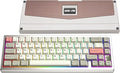 KEEBMONKEY WOBKEY Zen 65 65% Quick Release Wireless Mechanical Keyboard with RGB, CNC Aluminum Case, Hot-Swappable, VIA Support, BT/2.4G/USB-C Gaming Keyboard for Mac/Windows (Ultra Warm Silver)