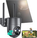 LIWAN 4G LTE Cellular Security Camera, No WiFi Security Camera Wireless Outdoor with SIM Card, Solar Powered, 2K Color Night Vision, 360° View, PIR Sensor, Off Grid Cameras for Farm, Cabin, Job Site