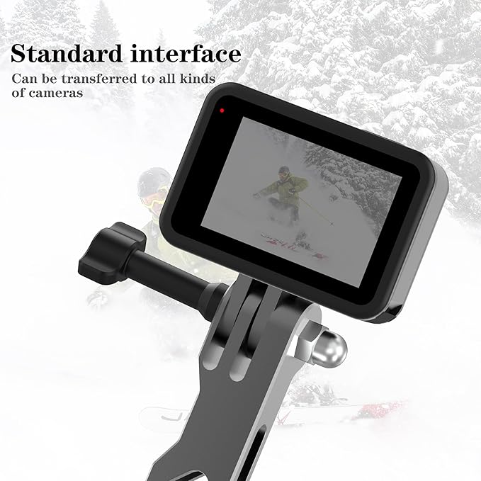 3-in-1 Aluminum Extension Arms for GoPro Hero 13/12/11/10/9/8/7, Universal Extension Bar for Insta360 X5/X4/X3/ONE RS and DJI Action Cameras with Thumb Screws and 1/4” Adapter