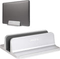 JARLINK Vertical Laptop Stand, Aluminum Laptop Holder Desktop Stand with Adjustable Dock Size (up to 17.3 inches) Compatible with All MacBook/Surface/Dell/Gaming Laptops (Silver)