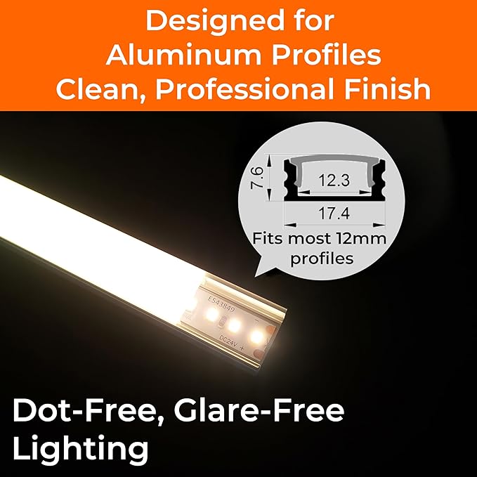 24V 2835 LED Strip Lights 4000K, 300+LM/FT, 32.8FT, UL Listed, CRI95, High Density 160LEDs/m Tape Light, Cuttable, Dimmable, VHB Equipped, for Pros, Architectural Lighting (NO Power Supply)