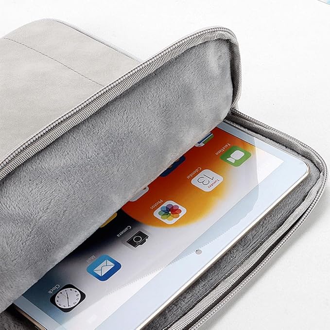 CAAORDKSO 7-8 Inch Tablet Sleeve Case for iPad mini (A17 Pro) 8.3", iPad mini 6/5/4/3/2/1, Samsung Galaxy Tab S2 8.0, Tab A 8.0, ZenPad Z8s 7.9, Amazon Fire HD 8 Tablet/ 8 Plus Tablet Bag Pouch, Grey