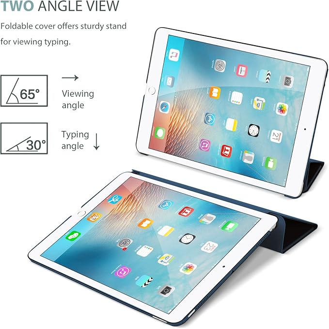 ProCase Smart Case for 10.5” iPad Air 3rd Generation 2019 / iPad Pro 2017, Slim Stand Cover with Translucent Frosted Back for iPad Air 3 -Blue