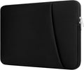 Laptop Sleeve Case with Zipper Accessory Pocket Compatible with 13 to 14 inches MacBook Air/Pro Padded Computer Pouch Cover Shockproof Protective for 13” to 14” Laptop/Chromebook/Tablet,Black