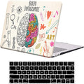 DTangLsm Compatible with MacBook Pro 13 inch Case M2 2023 2022, 2021-2016 M1 A2338 A2251 A2289 A2159 A1989 A1708 A1706, Slim Plastic Hard Shell Snap On Case&Keyboard Skin for Mac Pro 13 Case,Big Brain