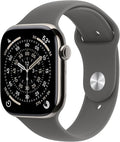 Apple Watch Series 11 [GPS + Cellular 46mm] Smartwatch with Natural Titanium Case with Stone Gray Sport Band - M/L. Sleep Score, Fitness Tracker, Health Monitoring, Always-On Display, Water Resistant