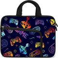14 15 15.4 15.6 inch Laptop Handle Bag Computer Protect Case Pouch Holder Notebook Sleeve Neoprene Cover Soft Carrying Case with Extra Pockets For Dell Lenovo HP Chromebook (GAME)