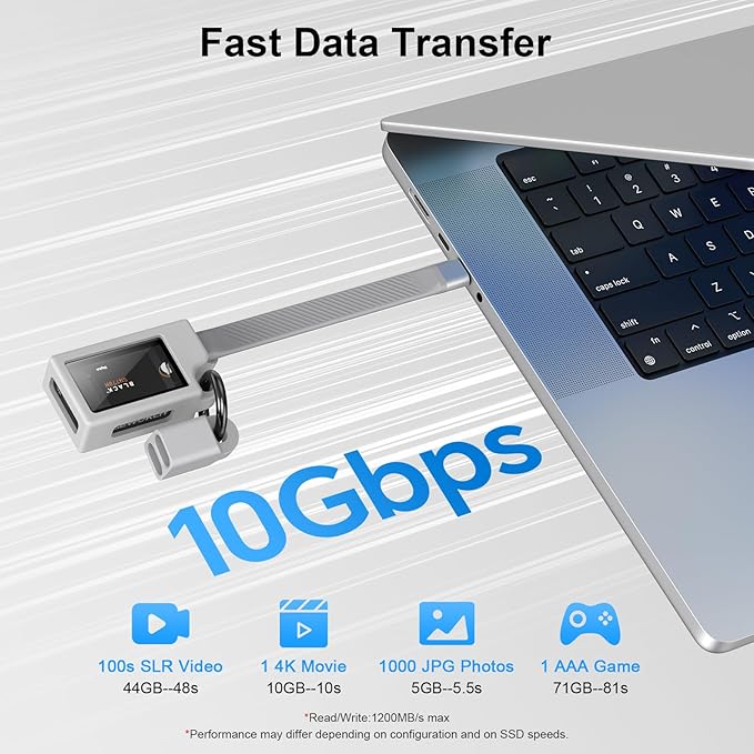 2230 M.2 NVMe SSD Enclosure with Cooling Fan, 10Gbps USB 3.2 Gen2, Supports M.2 M Key & B+M Key ,Up to 2TB, External SSD Drive Enclosure for MacBook Laptop iPad Android