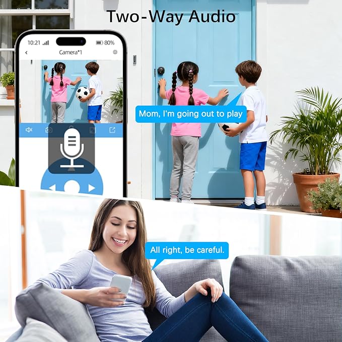 Solar Security Cameras Wireless Outdoor,4 Cam-Kit,Solar-Powered,No Subscription,Home Security Cameras System with 4MP Color Night Vision,Auto Tracking,Spotlight & Siren,64GB Memory Card,2.4 & 5G WiFi