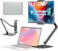 MAGICRAVEN Wireless Portable Monitor for Laptop, 15.6" Portable Monitor with Battery-1080P FHD Second Screen for Home & Office, AirPlay & Miracast Casting, No Cables or Drivers Needed(with Stand)
