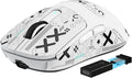 ATTACK SHARK X3PRO 4K/8K Lightweight Wireless Gaming Mouse with Tri-Mode(Wired/2.4GHz/BT),PAW3395 Optical Sensor,26K DPI,Kailh GM8.0 Switch,Long Battery,7 Buttons for PC/Laptop/Win/Mac(White+Sticker)