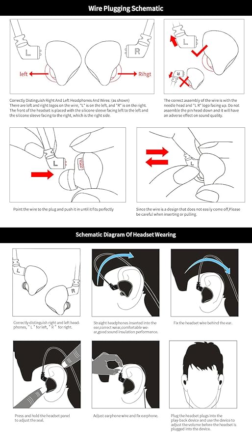 KZ ZSN Pro X in Ear Monitor Earphone 1BA 1DD Hybrid Dynamic Dual Driver IEM Wired Earbuds HiFi Sport Gaming Headphones Compatibility for Phone Computer Tablet