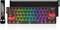 DAREU COOL60 60% Hall Effect Gaming Keyboard with Magnetic Switch, SOCD, 0.01mm Actuation Adjustable Rapid Trigger,8000 Hz Polling, Frosted Transparent Keycaps, Hot-swap, RGB Backlit