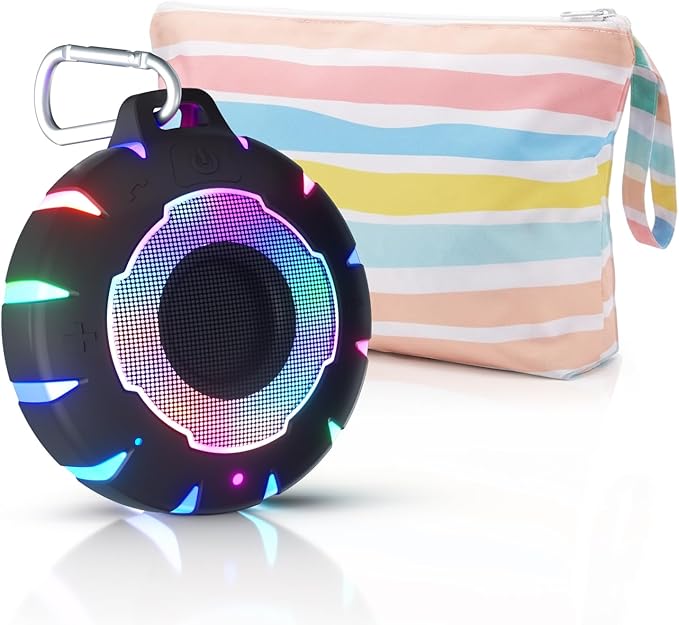 HEYSONG Bluetooth Shower Speaker + Waterproof Beach Bag – Rugged & Ready for Any Adventure
