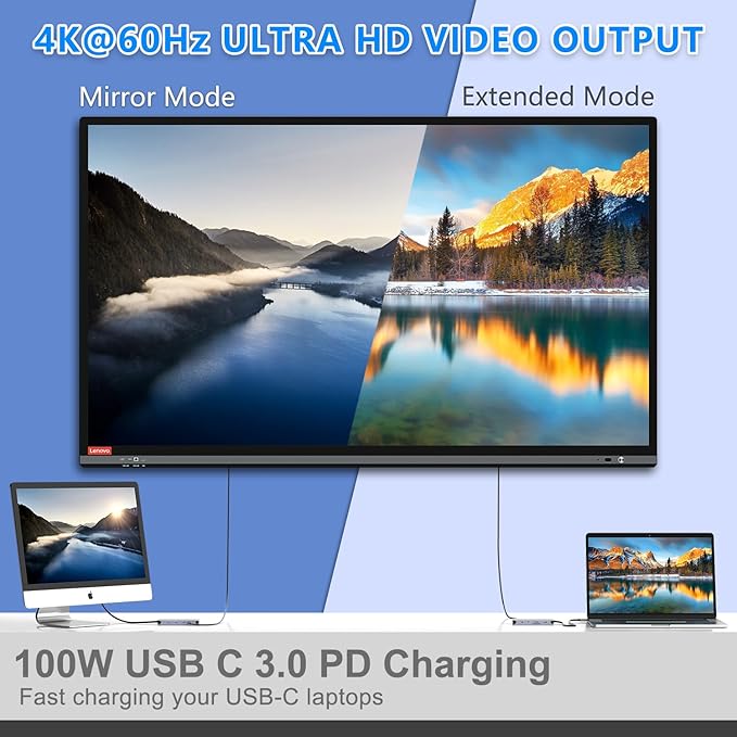 12-in-1 USB C Hub with M.2 SSD Enclosure – Expand Your Laptop with 4K/60Hz HDMI, 1Gbps Ethernet & Dual Storage (NVMe/SATA), USB 3.0/USB-C (5Gbps)–Works with MacBook Pro, Perfect for Multi-Tasking