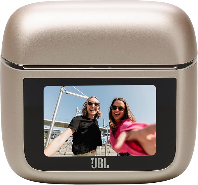 JBL Tour Pro 3 - True Wireless Noise Cancelling Earbuds with Smart Charging Case, Legendary Pro Sound with Hybrid Dual-Driver, Spatial 360 Sound with Head Tracking (Latte)