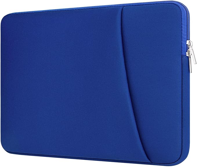 Laptop Sleeve Case with Zipper Accessory Pocket Compatible with 13 to 14 inches MacBook Air/Pro Padded Computer Pouch Cover Shockproof Protective for 13” to 14” Laptop/Chromebook/Tablet,Blue