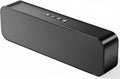 Computer Speakers for Desktop PC,Rechargeable Bluetooth Speaker,Small Computer Soundbar with Stereo & Bass,3.5mm Aux-in,TF Port,Loud Volume for Web Conferences,Teacher,Music (Black)