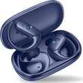 xiwxi Wireless Earbuds Bluetooth Headphones,Over Ear Buds for Sport with Deep Bass Sound,60Hrs Playtime Earphones Designed Comfort Fit with Earhooks for Running,Meeting,Workout-Blue