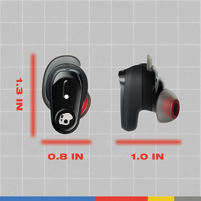 Skullcandy Method 360 ANC Wireless Earbuds, Sound by Bose, Bluetooth Headphones, Premium Noise Cancelling, Up to 40 Hrs Battery, Sweat and Water Resistant, Microphone for iPhone Android - Bone