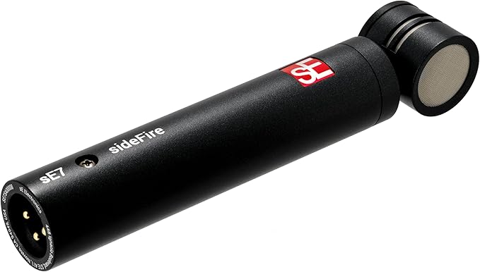 SE ELECTRONICS sE7 sideFire XLR Small Diaphragm Condenser Microphone with 90° Rotated Capsule - Professional Instrument Microphone for Drums & Guitar in Studio or on Stage - Music Recording Mic