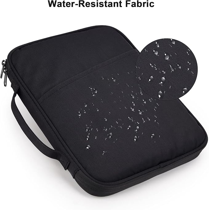 9-11 Inch iPad Carrying Case, Padded Travel Tablet Sleeve Bag for iPad Pro 11-in (M4), iPad 10.9 (10th Gen), iPad Air 11-in (M2), Galaxy Tab S9/S8, Kindle Scrible 11" 2025(Black-11)