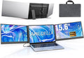 APILDELLA 15.6" Triple Laptop Screen Extender One Cable, 1080P FHD Portable Dual Monitor, Ultra-Slim Travel Monitor Extender for Triple Display on Mac/Windows, Fits 13"-17.3" Laptops
