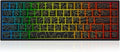 Creamy Mechanical Gaming Keyboard 60% Percent, Wireless 2.4G/Bluetooth 5.0/Wired USB-C, 68-Key NKRO Hot Swappable, Topographic PBT Keycaps, RGB LED Backlit, Programmable for Win/Mac, Black