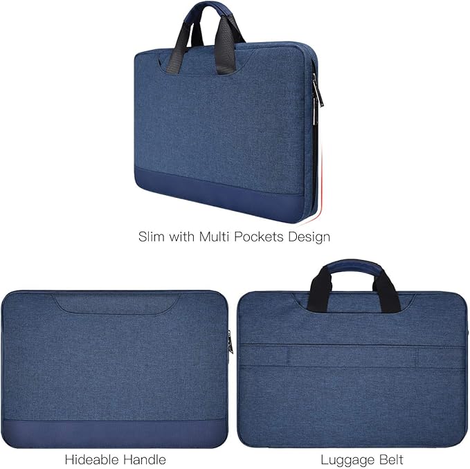 14-15 Inch Laptop Sleeve Case Men Women Bag for MacBook Pro 14 M5/M4/M3/M2, Macbook Air 15 M5/M4/M3, HP Pavilion/Chromebook 14, Dell Inspiron 14, Lenovo Acer ASUS Chromebook 14, Surface 15 Case,Blue