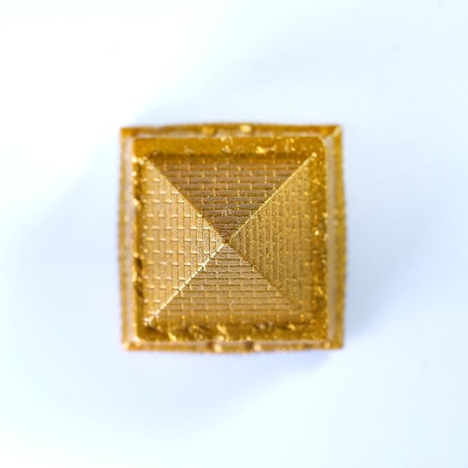 Golden Egyptian Pyramid Artisan Keycap R1 SA Profile Custom Keycaps 1U ESC Handmade Gaming Cute Key Cap Cherry MX Switch Compatible Mechanical Keyboard Mummy Lover Gift